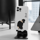 Aesthetic Boys Name Signature  Transparent Case 8